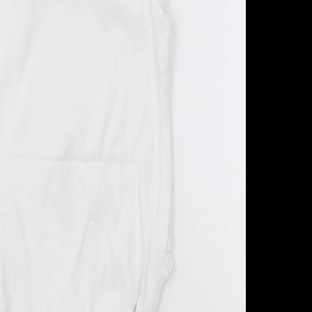 NEXT Girls White  Cotton Bodysuit One-Piece Size 2-3 Years  Button - Unisex