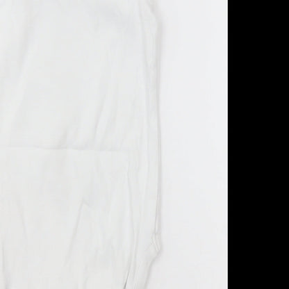 NEXT Girls White  Cotton Bodysuit One-Piece Size 2-3 Years  Button - Unisex
