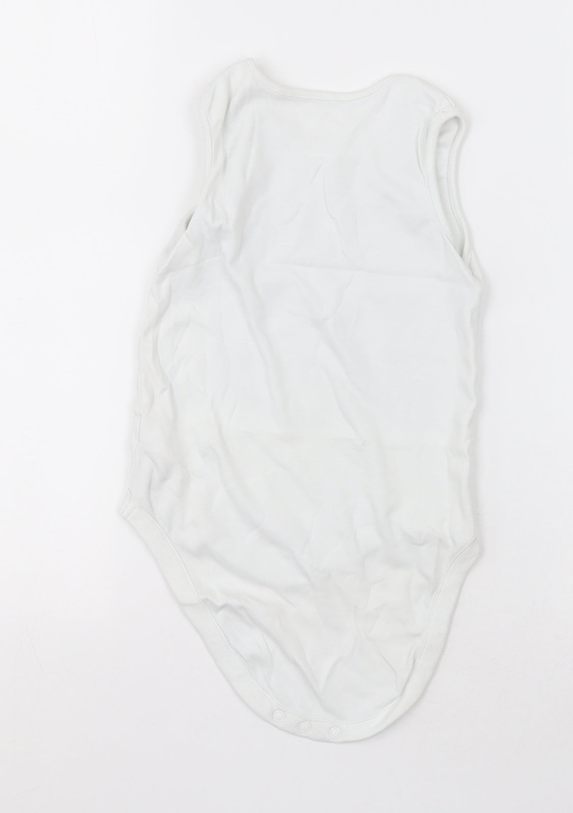 NEXT Girls White  Cotton Bodysuit One-Piece Size 2-3 Years  Button