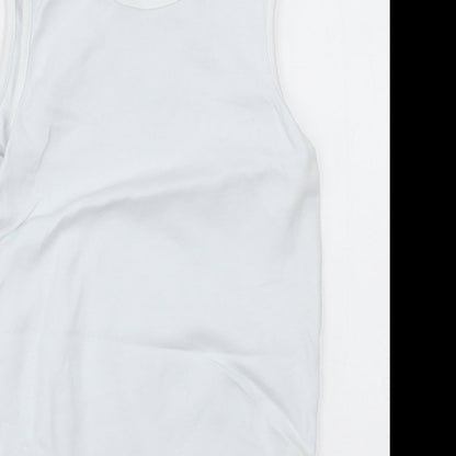 NEXT Girls White  Cotton Bodysuit One-Piece Size 2-3 Years  Button