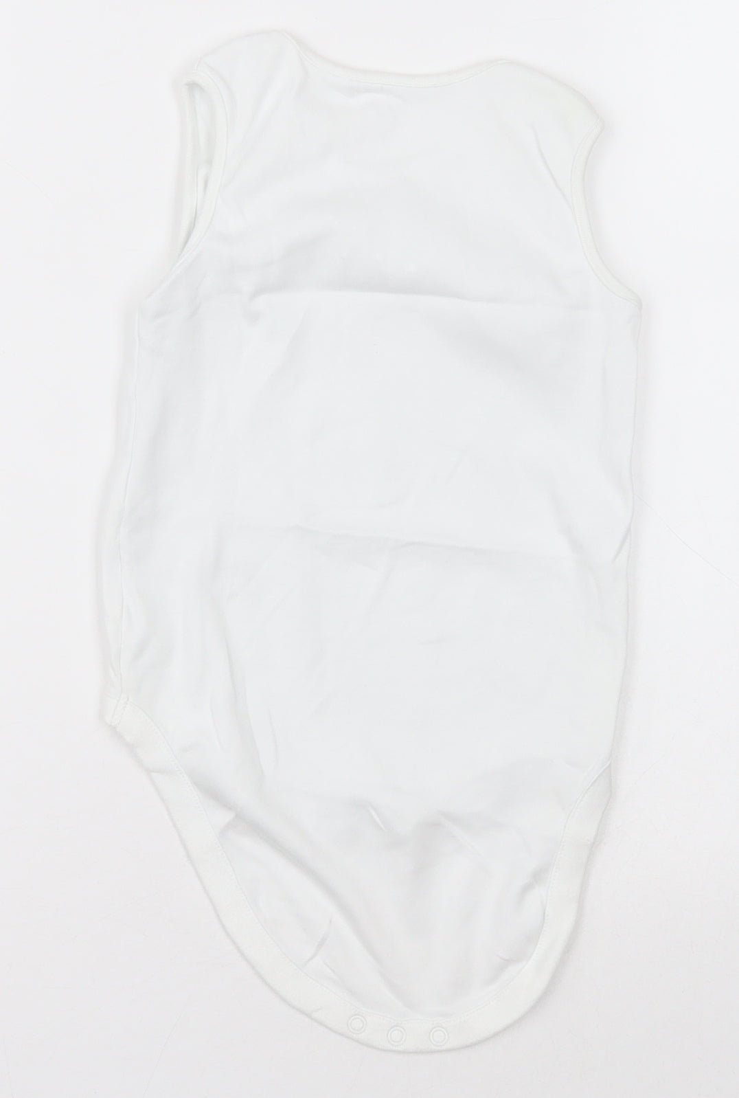 NEXT Girls White  Cotton Bodysuit One-Piece Size 2-3 Years  Button - Unisex