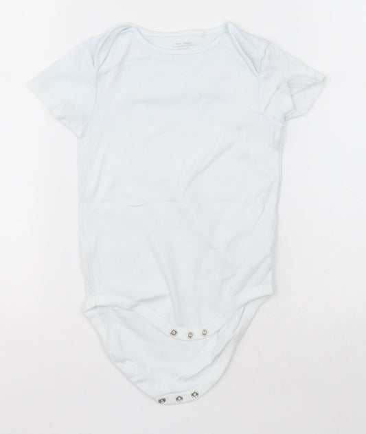 NEXT Girls White  Cotton Bodysuit One-Piece Size 2-3 Years  Button - Unisex