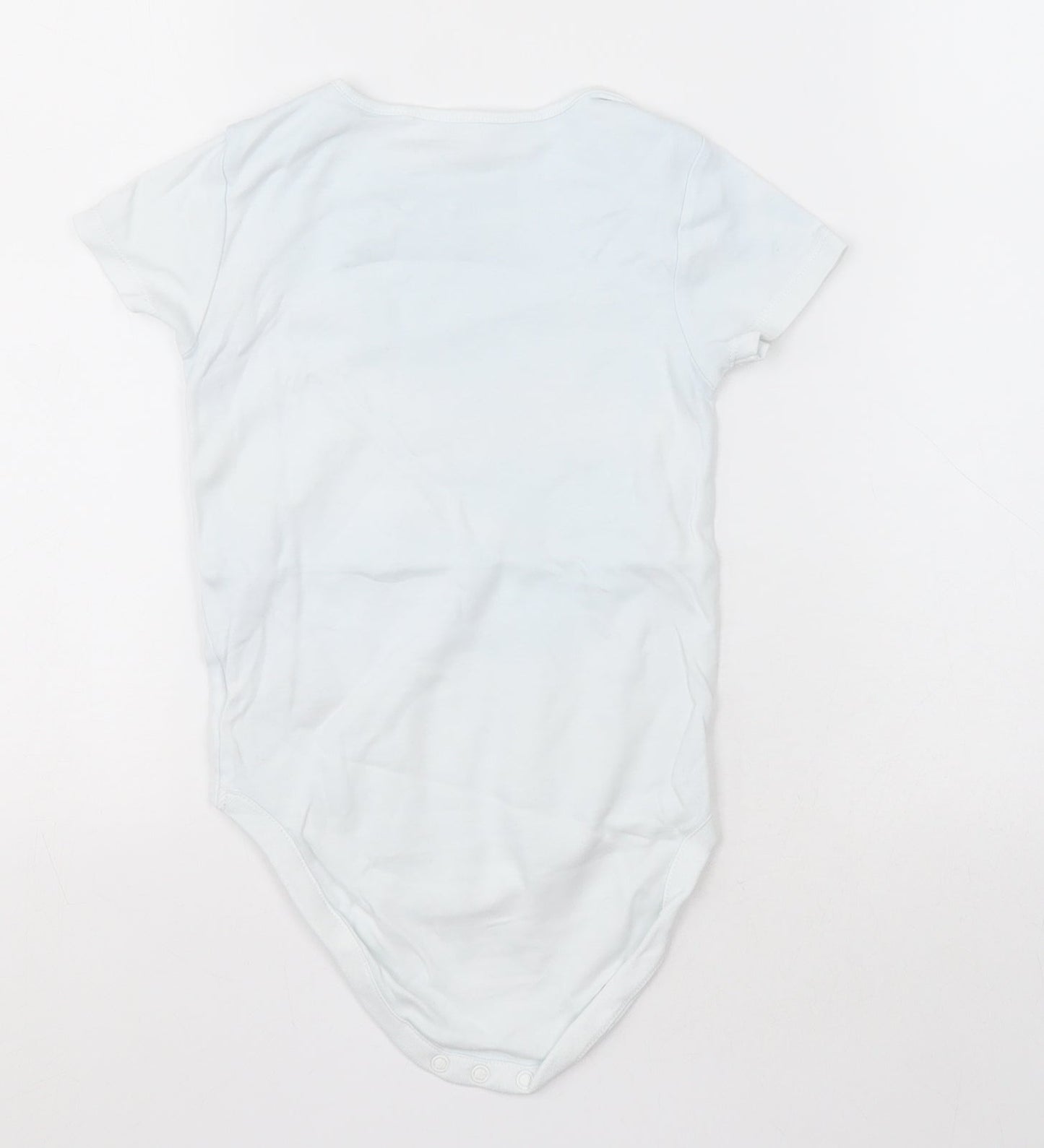 NEXT Girls White  Cotton Bodysuit One-Piece Size 2-3 Years  Button - Unisex