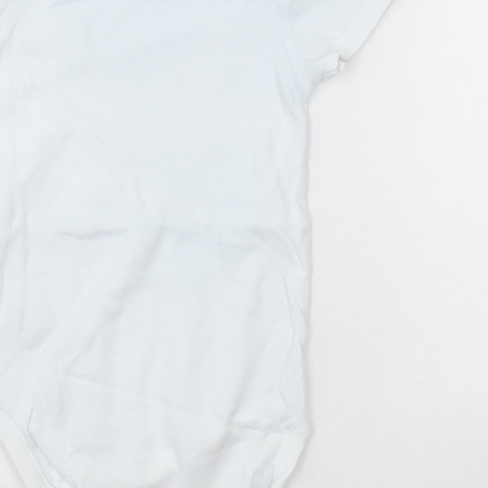 NEXT Girls White  Cotton Bodysuit One-Piece Size 2-3 Years  Button - Unisex