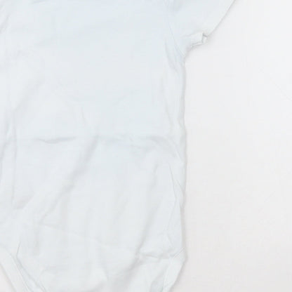 NEXT Girls White  Cotton Bodysuit One-Piece Size 2-3 Years  Button - Unisex