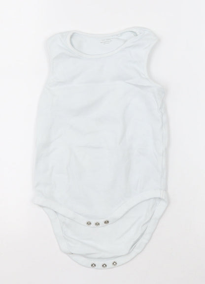 NEXT Girls White  Cotton Bodysuit One-Piece Size 2-3 Years  Button
