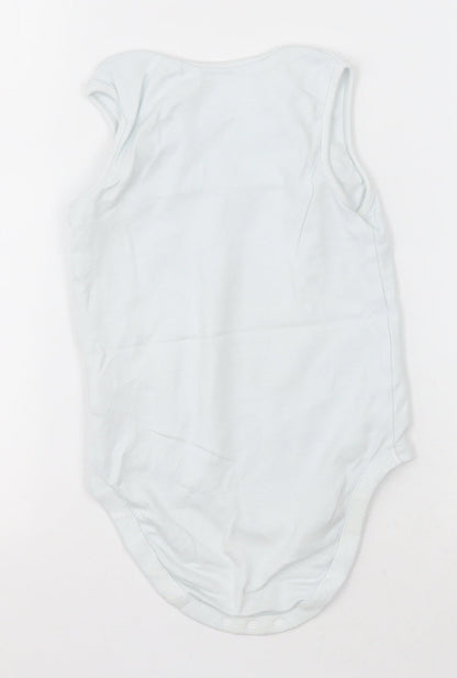 NEXT Girls White  Cotton Bodysuit One-Piece Size 2-3 Years  Button