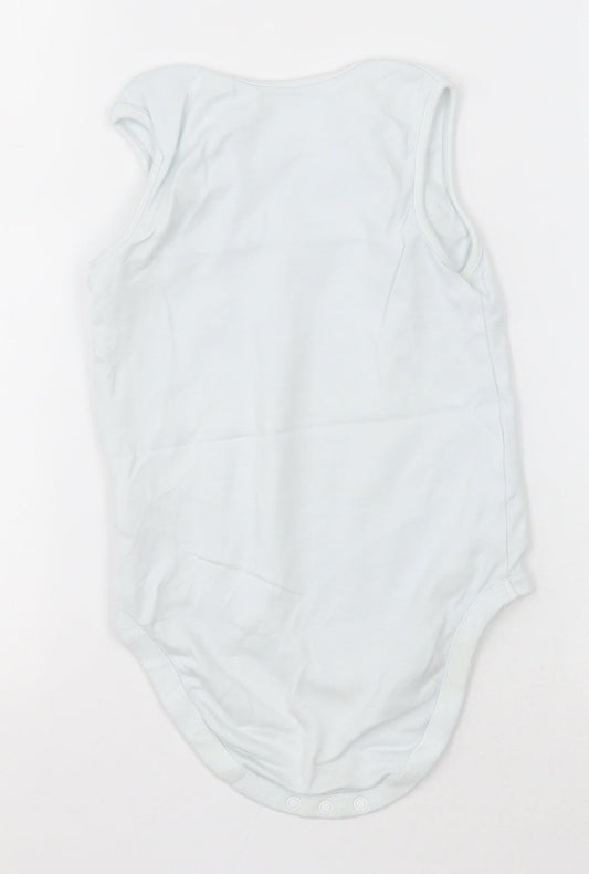 NEXT Girls White  Cotton Bodysuit One-Piece Size 2-3 Years  Button