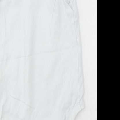 NEXT Girls White  Cotton Bodysuit One-Piece Size 2-3 Years  Button