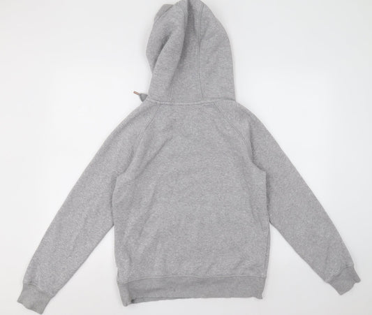 adidas Womens Grey  Cotton Pullover Hoodie Size 10  Pullover