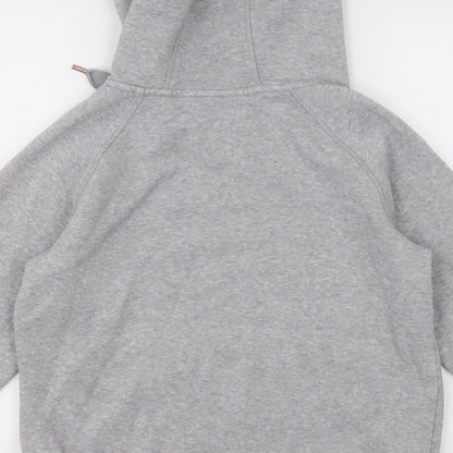 adidas Womens Grey  Cotton Pullover Hoodie Size 10  Pullover