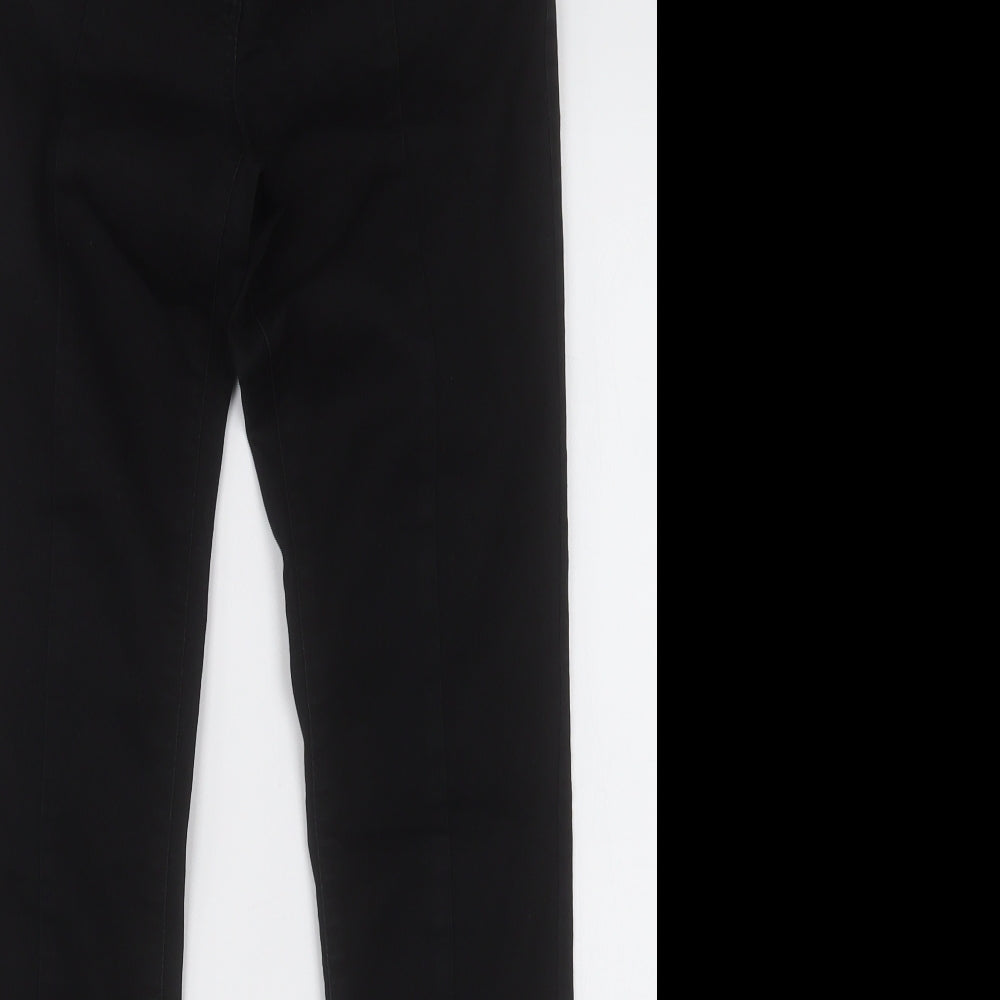 NEXT Womens Black  Cotton Skinny Jeans Size 10 L30 in Regular Button