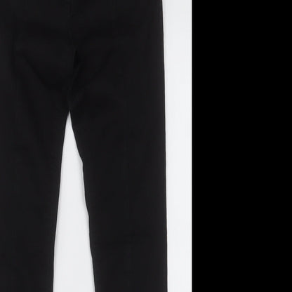 NEXT Womens Black  Cotton Skinny Jeans Size 10 L30 in Regular Button