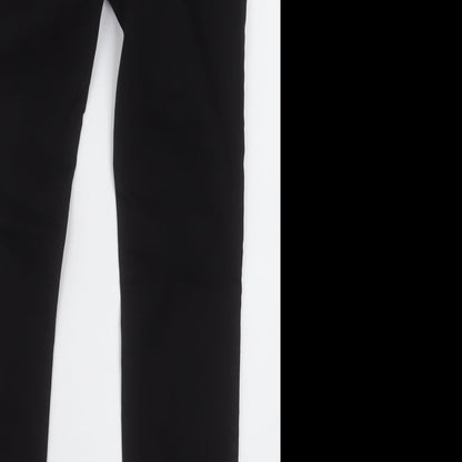 NEXT Womens Black  Cotton Skinny Jeans Size 10 L30 in Regular Button