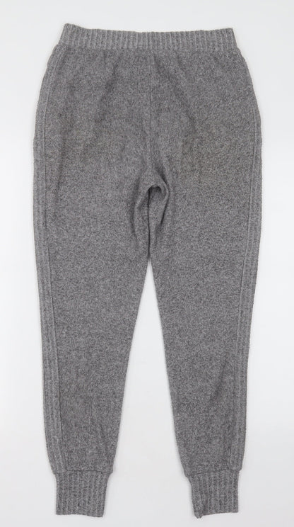 F&F Womens Grey  Polyester Jogger Trousers Size 6 L28 in Relaxed Tie