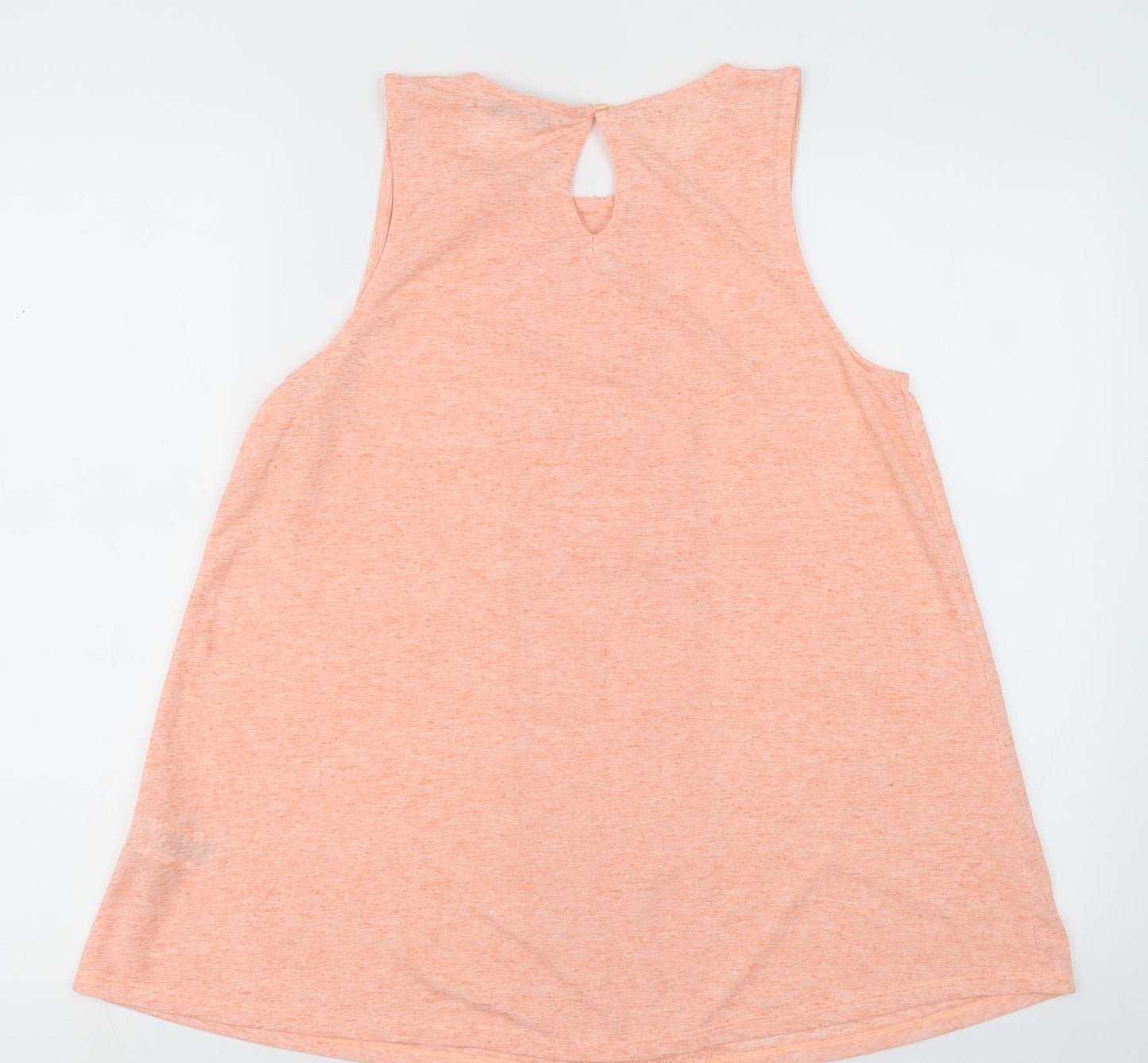 F&F Womens Pink Argyle/Diamond Polyester Basic Tank Size 12 Crew Neck