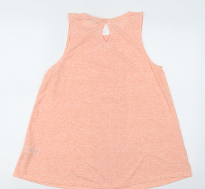 F&F Womens Pink Argyle/Diamond Polyester Basic Tank Size 12 Crew Neck