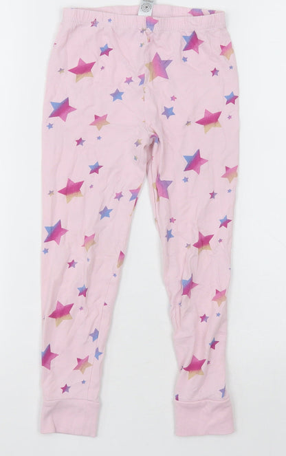 George Girls Pink Geometric Cotton  Pyjama Pants Size 5-6 Years  Pullover - Star Pattern