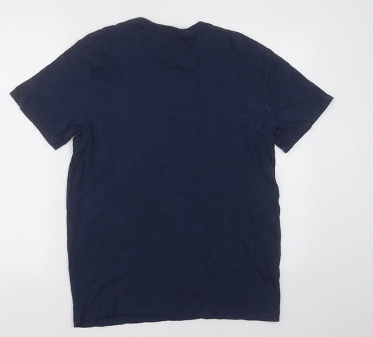Primark Mens Blue  Cotton  T-Shirt Size M Crew Neck