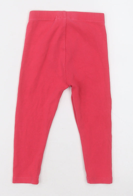 NEXT Girls Pink  Cotton Capri Trousers Size 2 Years  Regular