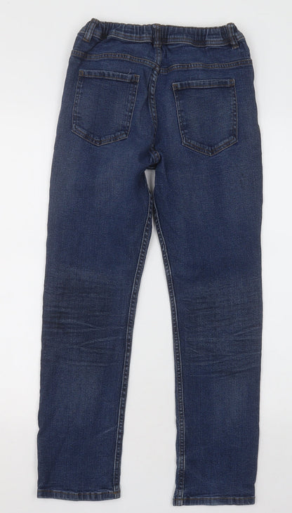 F&F Boys Black  Cotton Straight Jeans Size 11-12 Years  Regular Button