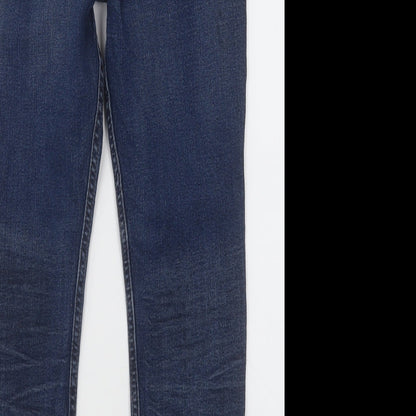 F&F Boys Black  Cotton Straight Jeans Size 11-12 Years  Regular Button