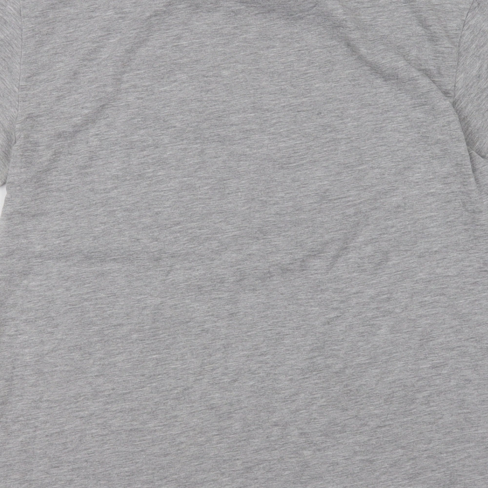 Primark Womens Grey  Polyester Basic T-Shirt Size 8 Crew Neck - Ariana Grande