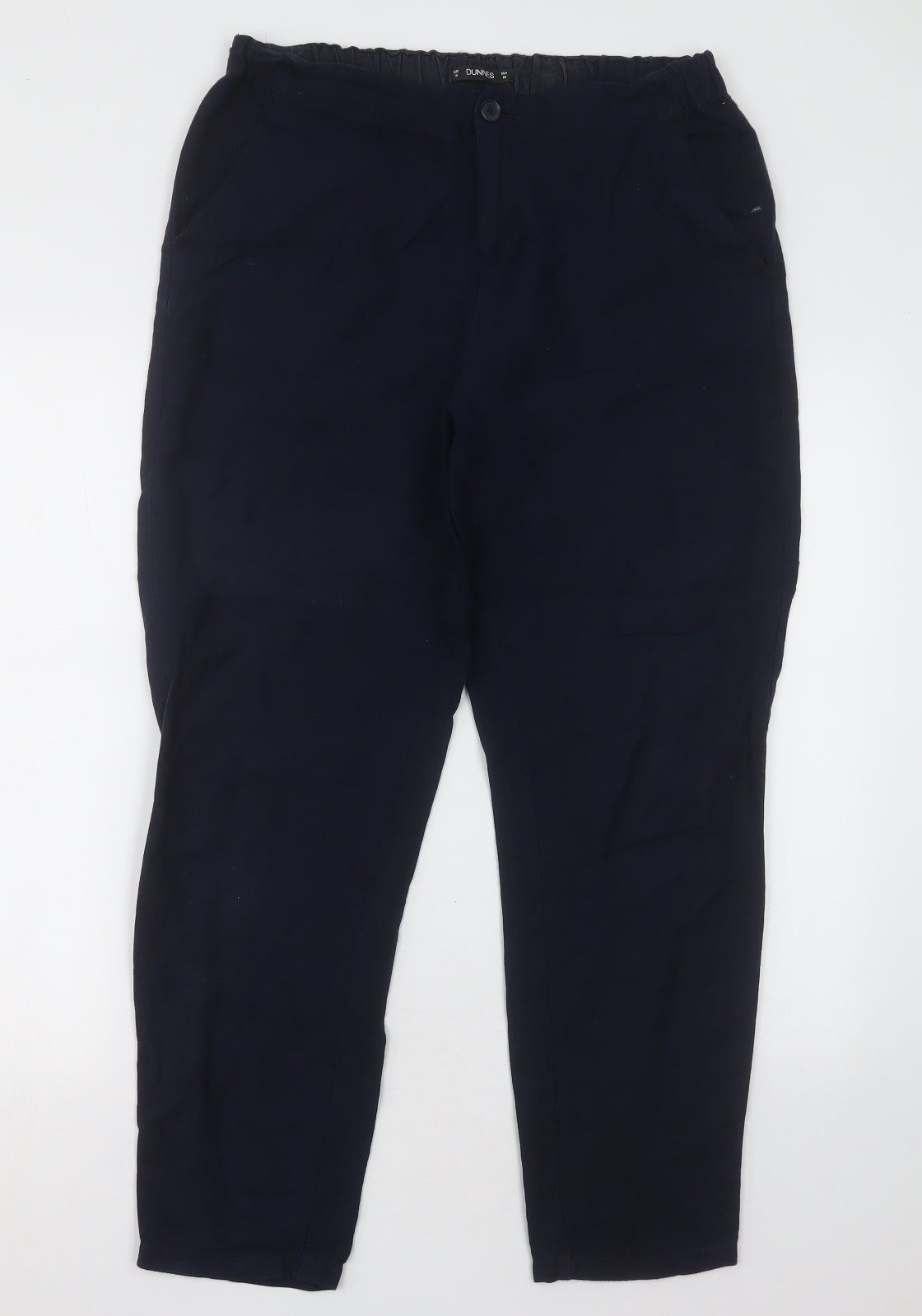 Womens UK Size 10 Dunnes Stores Regular Fit  Blue Trousers