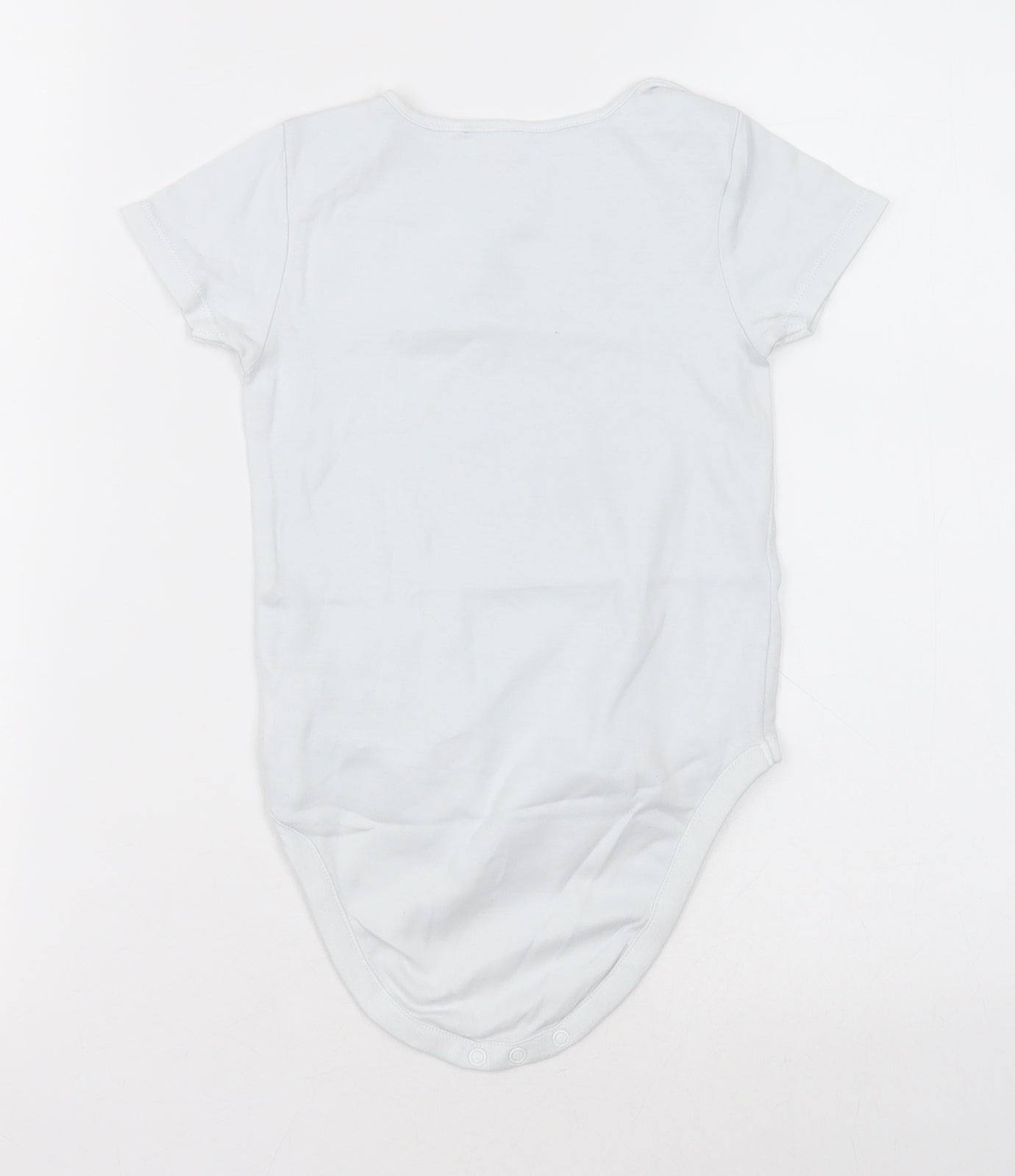 NEXT Girls White  Cotton Bodysuit One-Piece Size 2-3 Years  Button - Unisex