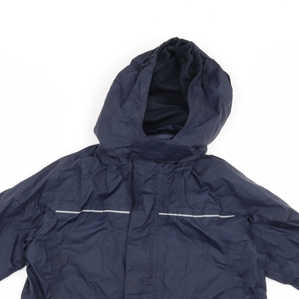 Civit Boys Black   Anorak Jacket Size 9-10 Years  Zip