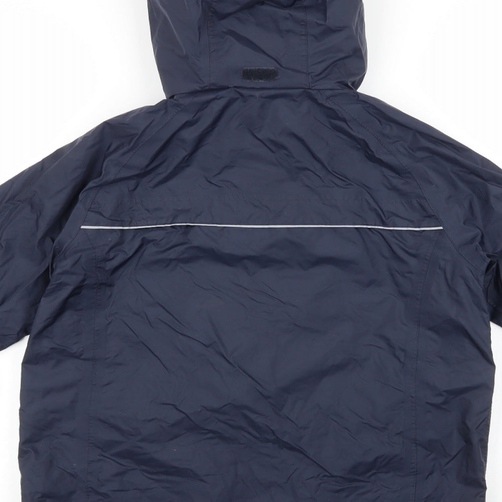 Civit Boys Black   Anorak Jacket Size 9-10 Years  Zip