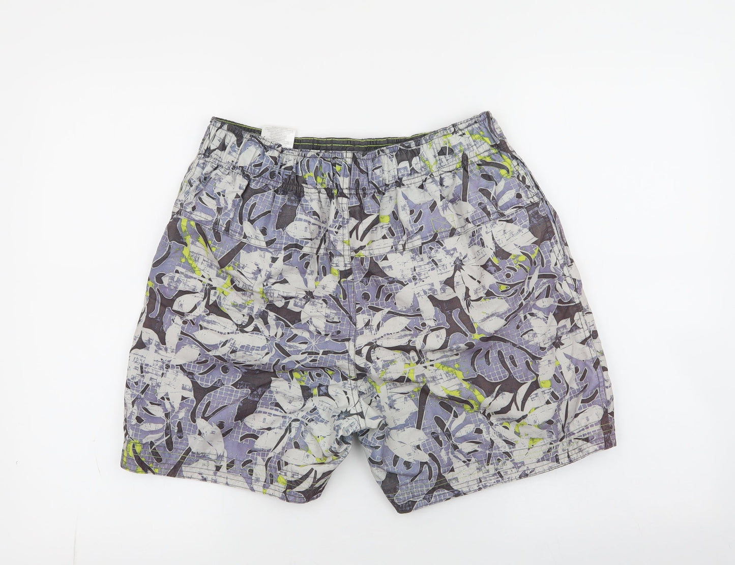 Defecto Surf Mens Blue Floral 100% Polyester Athletic Shorts Size M  Athletic Drawstring - board shorts