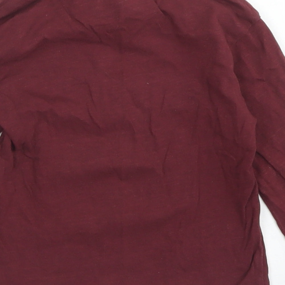 Primark Girls Purple  Cotton Basic T-Shirt Size 9-12 Months Crew Neck  - Hogwarts