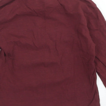 Primark Girls Purple  Cotton Basic T-Shirt Size 9-12 Months Crew Neck  - Hogwarts