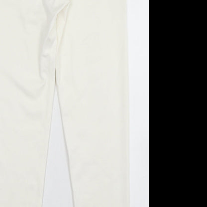 Al Paradise Womens White  Viscose Jegging Jeans Size M L27 in Regular Button