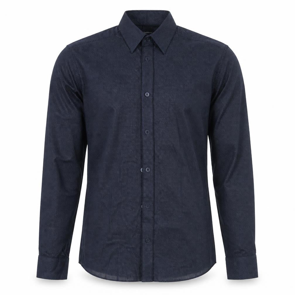 Mens UK Size S H&M Blue  Button-Up Long Sleeve Casual Shirt