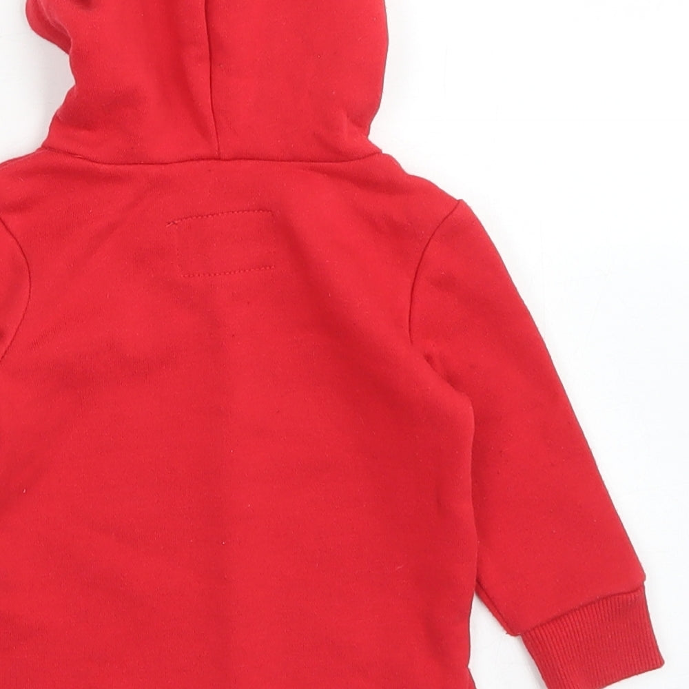 Mini Rebel Boys Red   Jacket  Size 3-6 Months    - Hoodie