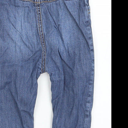 F&F Boys Blue  Cotton Capri Jeans Size 9-12 Months