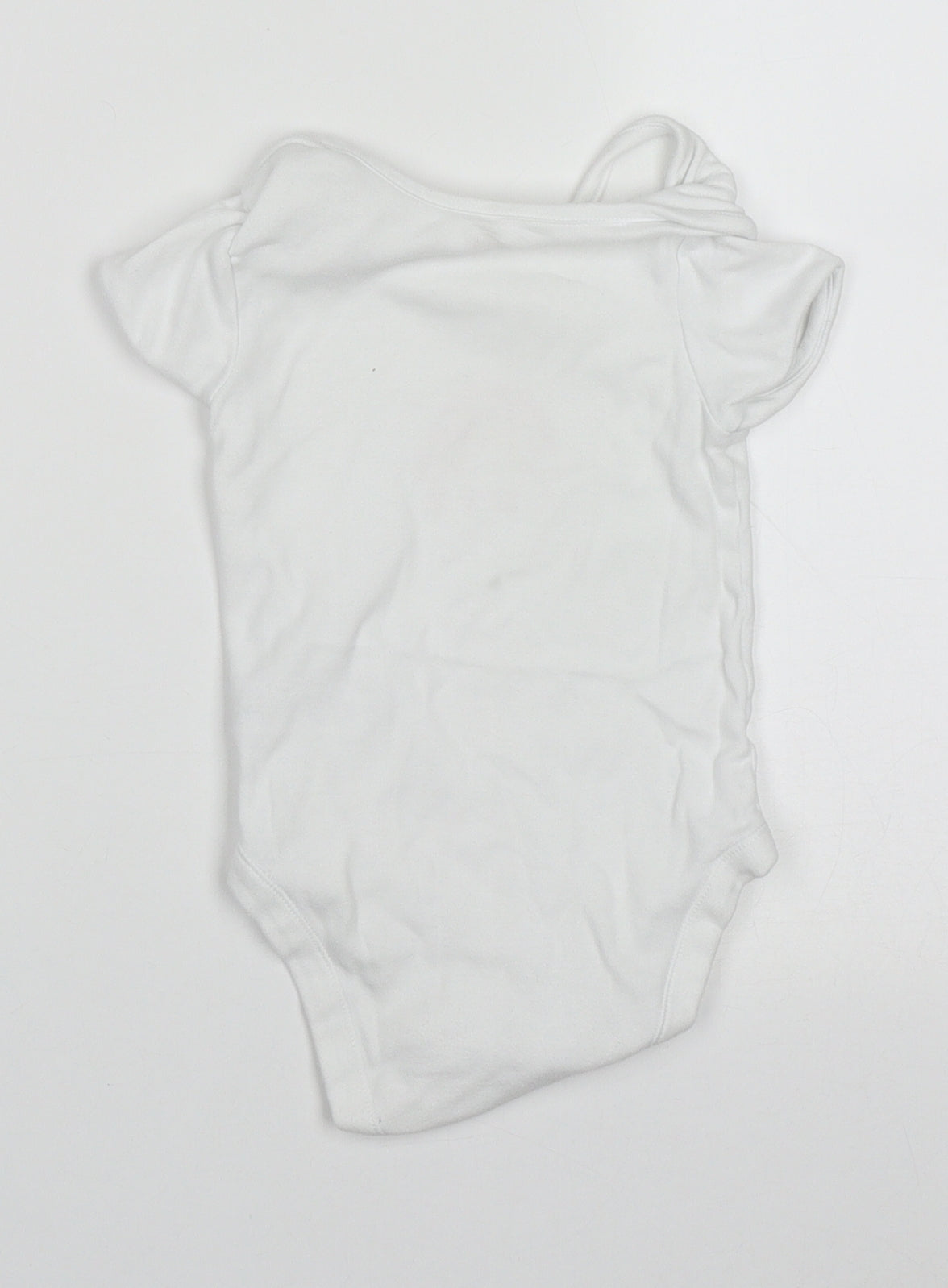George Girls White  Cotton Babygrow One-Piece Size 18-24 Months  Button - Cute Rainbow