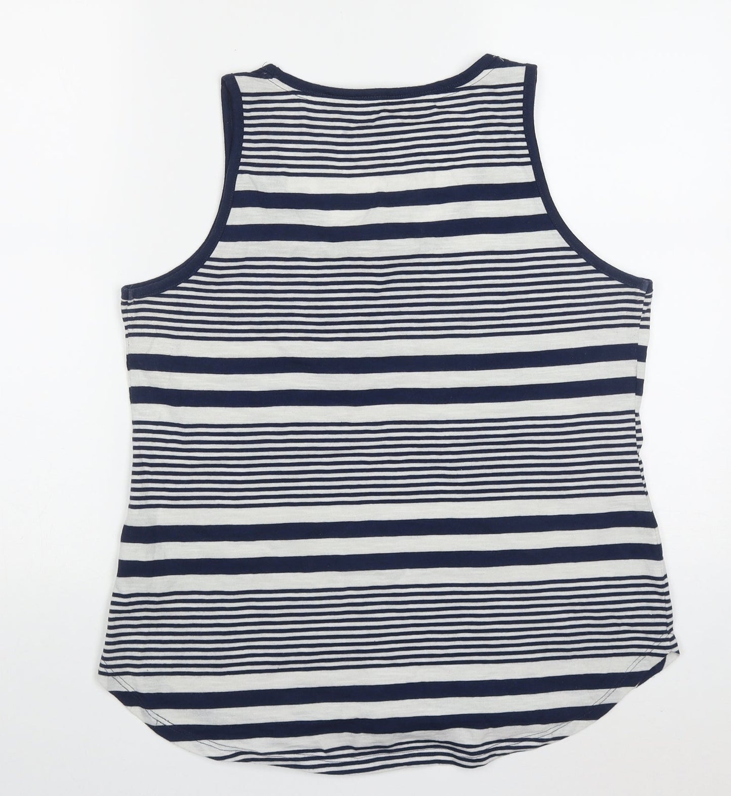Womens UK Size 14 F&F Blue Basic Tank