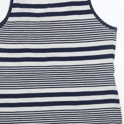 Womens UK Size 14 F&F Blue Basic Tank