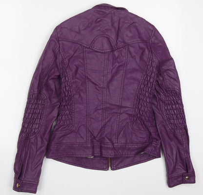 XL Mode Womens Purple   Jacket  Size M  Zip