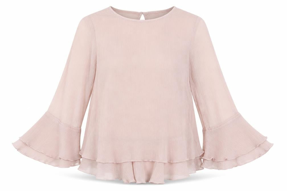 Womens UK Size 6 H&M Pink Basic Blouse