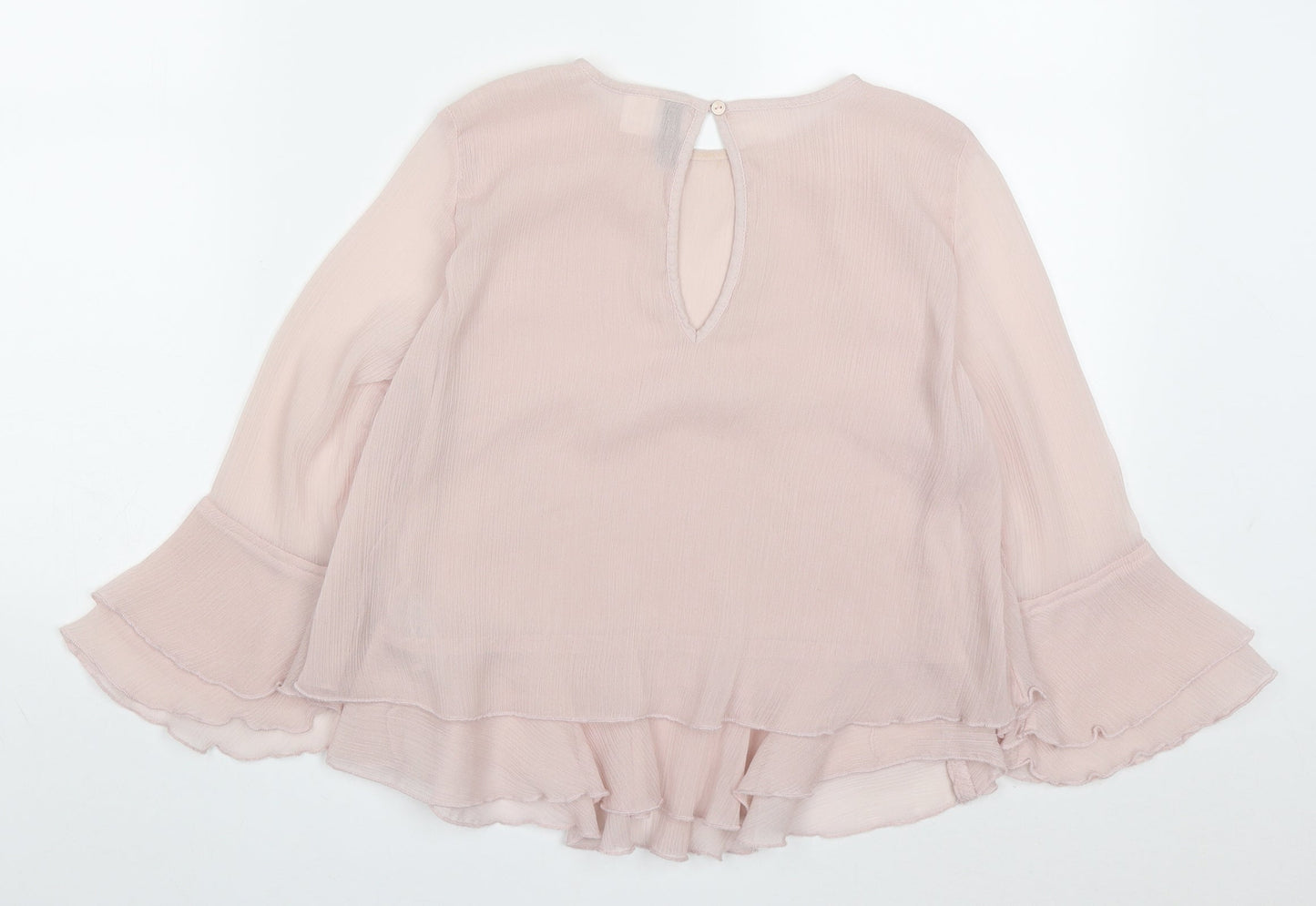 Womens UK Size 6 H&M Pink Basic Blouse