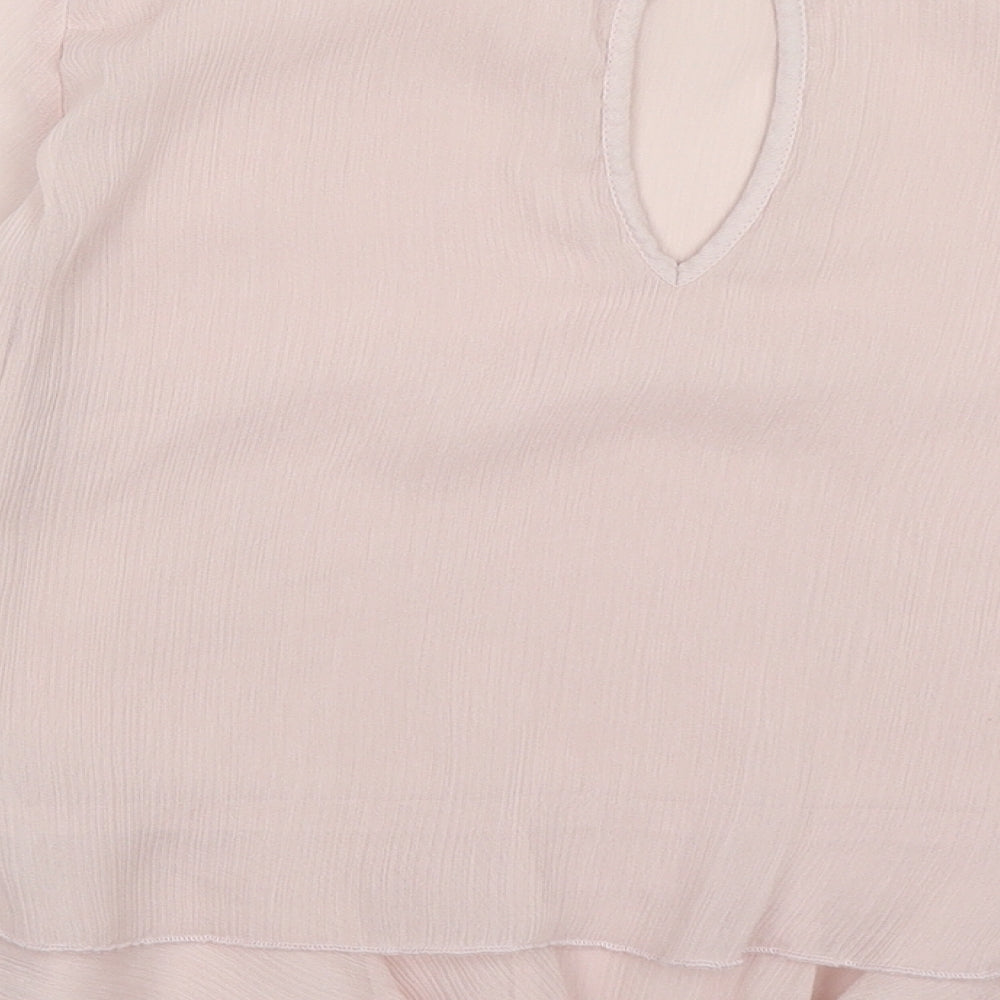 Womens UK Size 6 H&M Pink Basic Blouse