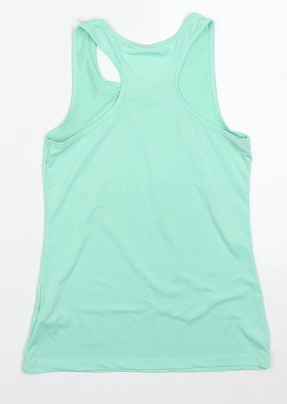 Dunnes Womens Green  Polyester Basic Tank Size S Round Neck Pullover