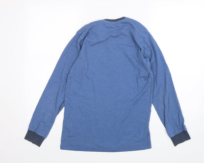 Matalan Boys Blue  Cotton Basic T-Shirt Size 12-13 Years Round Neck