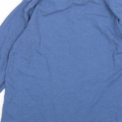 Matalan Boys Blue  Cotton Basic T-Shirt Size 12-13 Years Round Neck