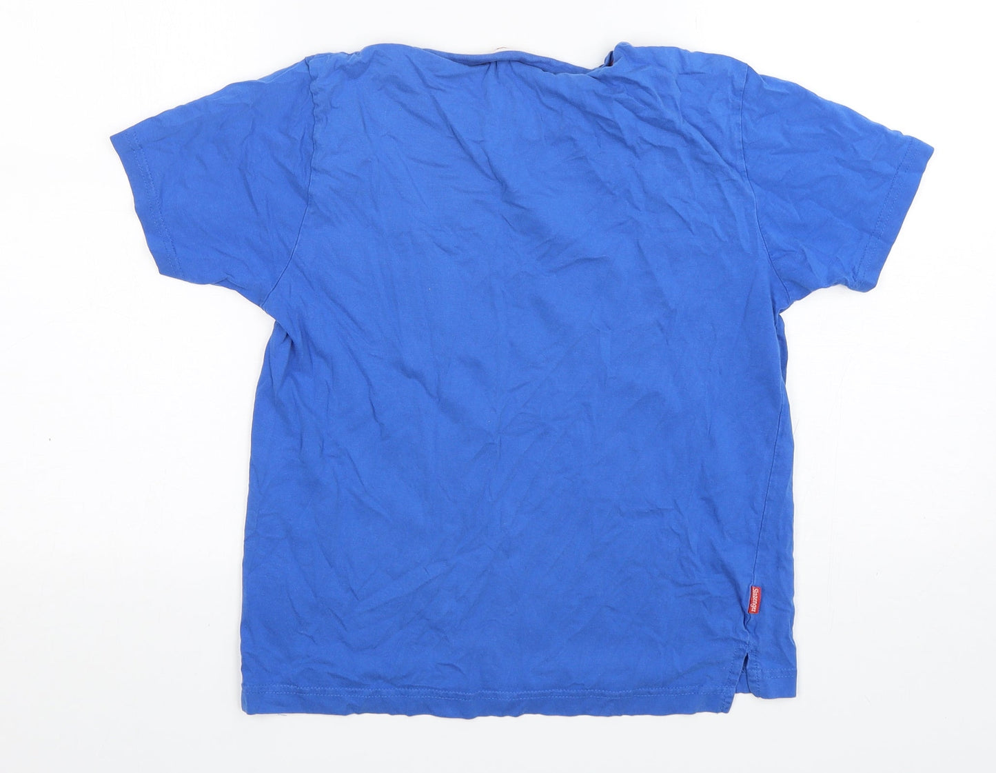Slazenger  Boys Blue  Cotton Basic T-Shirt Size 11-12 Years Round Neck