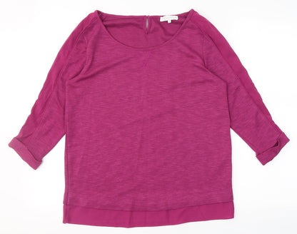 Womens UK Size 10 RJR.John Rocha Purple Basic T-Shirt